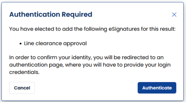 AlisQI esignature feature - authentication